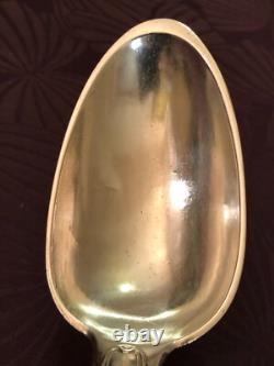 Antique Heavy Silver Soup Spoon, Late 18th Century