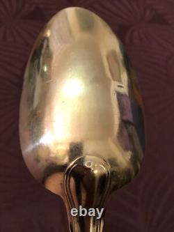Antique Heavy Silver Soup Spoon, Late 18th Century