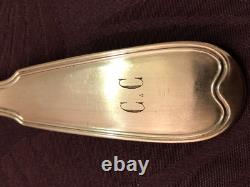 Antique Heavy Silver Soup Spoon, Late 18th Century