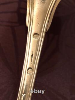 Antique Heavy Silver Soup Spoon, Late 18th Century