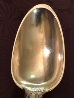 Antique Heavy Silver Soup Spoon, Late 18th Century