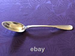 Antique Heavy Silver Stew Spoon, Late 18th Century