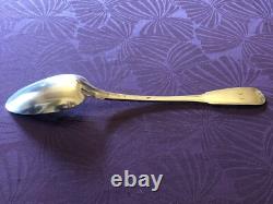 Antique Heavy Silver Stew Spoon, Late 18th Century
