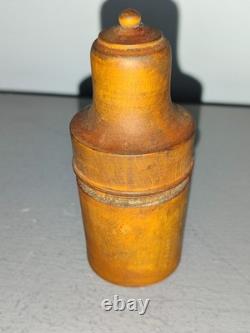 Antique Holy Oil Lamp in Solid Silver, Minerva Hallmark, Wooden Case, 19th Century