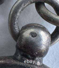Antique Lady's Pocket Watch Chain Catholic Religious Solid Silver 19th Century Antique Lady's Pocket Watch Chain Catholic Religious Solid Silver 19th Century