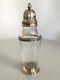 Antique Large Solid Silver And Cut Crystal Powder Sprinkler 19th Century