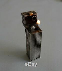 Antique Lighter & Cigarette Case Solid Silver Art Deco Silver Petrol Lighter Box