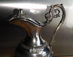 Antique Miniature Solid Silver Ewer Pitcher with Minerva Hallmark 142 gr