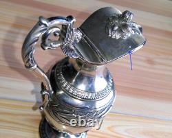 Antique Miniature Solid Silver Ewer Pitcher with Minerva Hallmark 142 gr