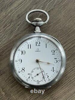 Antique Omega silver pocket watch grand prize 1900