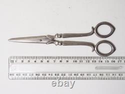Antique Pair of Solid Silver Grape Scissors, France, 19th–20th Century