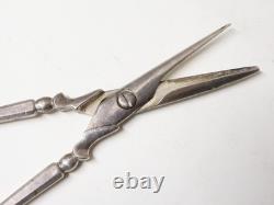 Antique Pair of Solid Silver Grape Scissors, France, 19th–20th Century