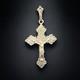 Antique Pectoral Cross 1882 Solid Silver Jeweler Blot & Cie Lyon In Beautiful Condition