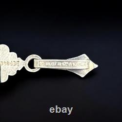 Antique Pectoral Cross 1882 Solid Silver Jeweler Blot & Cie Lyon in Beautiful Condition