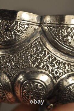 Antique Persian Solid Silver Bowl