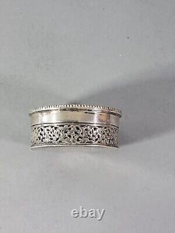 Antique Pill Box Islamic Art 19th Century Algeria Mahmoud II 1823 Solid Silver
