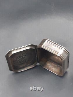Antique Pillbox, Sterling Silver, Animated Decoration, Tétard-Frères, Minerva, 43.3 g