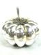 Antique Pumpkin Pill Box, Solid Silver Box