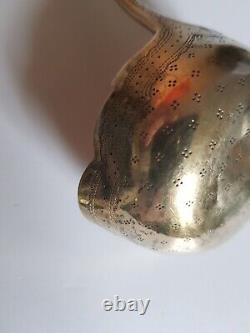 Antique Punch or Fruit Ladle in Solid Silver, Hallmarked 1839, 91 Grams