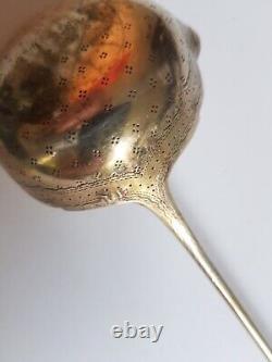 Antique Punch or Fruit Ladle in Solid Silver, Hallmarked 1839, 91 Grams
