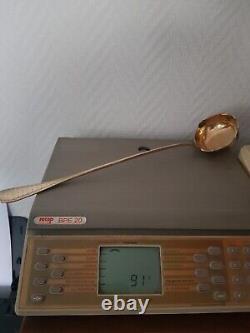 Antique Punch or Fruit Ladle in Solid Silver, Hallmarked 1839, 91 Grams