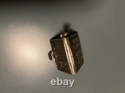 Antique Rare Solid Silver Miniature Book Locket Empty Photo Holder Very Good Condition