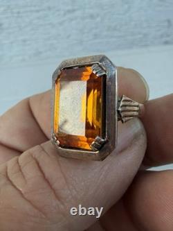 Antique Ring 18k Gold Solid Silver