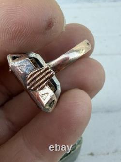 Antique Ring 18k Gold Solid Silver