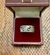 Antique Ring 1900 Solid Silver Fully Carved Wide
