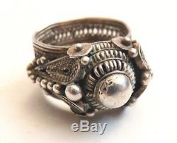 Antique Ring In Silver Solid Silver Ethnic Ring Orient