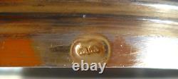 Antique Round Box in Solid Silver, Vermeil, and Bressan Enamels