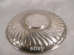 Antique Saucer Cup for Chocolate or Coffee, Solid Silver Minerve Silver Cup