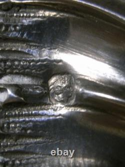 Antique Saucer Cup for Chocolate or Coffee, Solid Silver Minerve Silver Cup