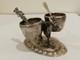 Antique Silver 800 Solid Salt Cellar / Pepper Shaker In The Shape Of A Donkey / Mule