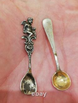 Antique Silver 800 Solid Salt Cellar / Pepper Shaker in the Shape of a Donkey / Mule