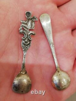 Antique Silver 800 Solid Salt Cellar / Pepper Shaker in the Shape of a Donkey / Mule