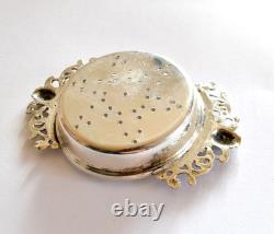 Antique Silver 800 Tea Strainer with Mask Decoration Italy 31g