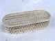 Antique Silver Box With Woven Decoration