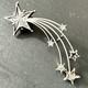 Antique Silver Brooch Star Of Digne Saint Vincent Pentacrine Rare