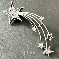 Antique Silver Brooch Star of Digne Saint Vincent Pentacrine RARE