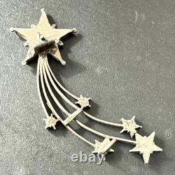 Antique Silver Brooch Star of Digne Saint Vincent Pentacrine RARE