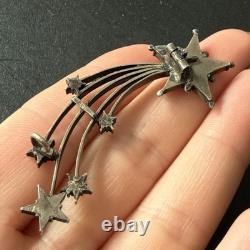 Antique Silver Brooch Star of Digne Saint Vincent Pentacrine RARE