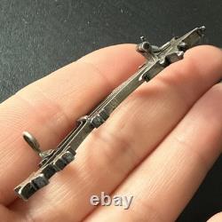 Antique Silver Brooch Star of Digne Saint Vincent Pentacrine RARE