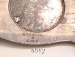 Antique Silver Buckle Horse Boyd Reno USA 20th Century