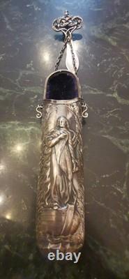 Antique Silver Chatelaine Case, Marine