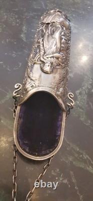 Antique Silver Chatelaine Case, Marine