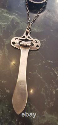 Antique Silver Chatelaine Case, Marine