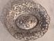 Antique Silver Coupe With Floral Decoration