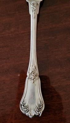 Antique Silver Fish Carving Fork Mercury Head 122 g