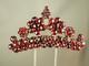 Antique Silver Foiled Garnet Hairpin